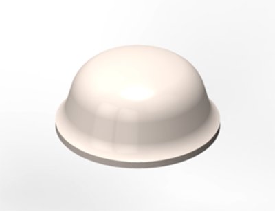 3M Bumpons SJ-5003 rond 11.0mm/5.0mm, wit, 3000 stuks per doos